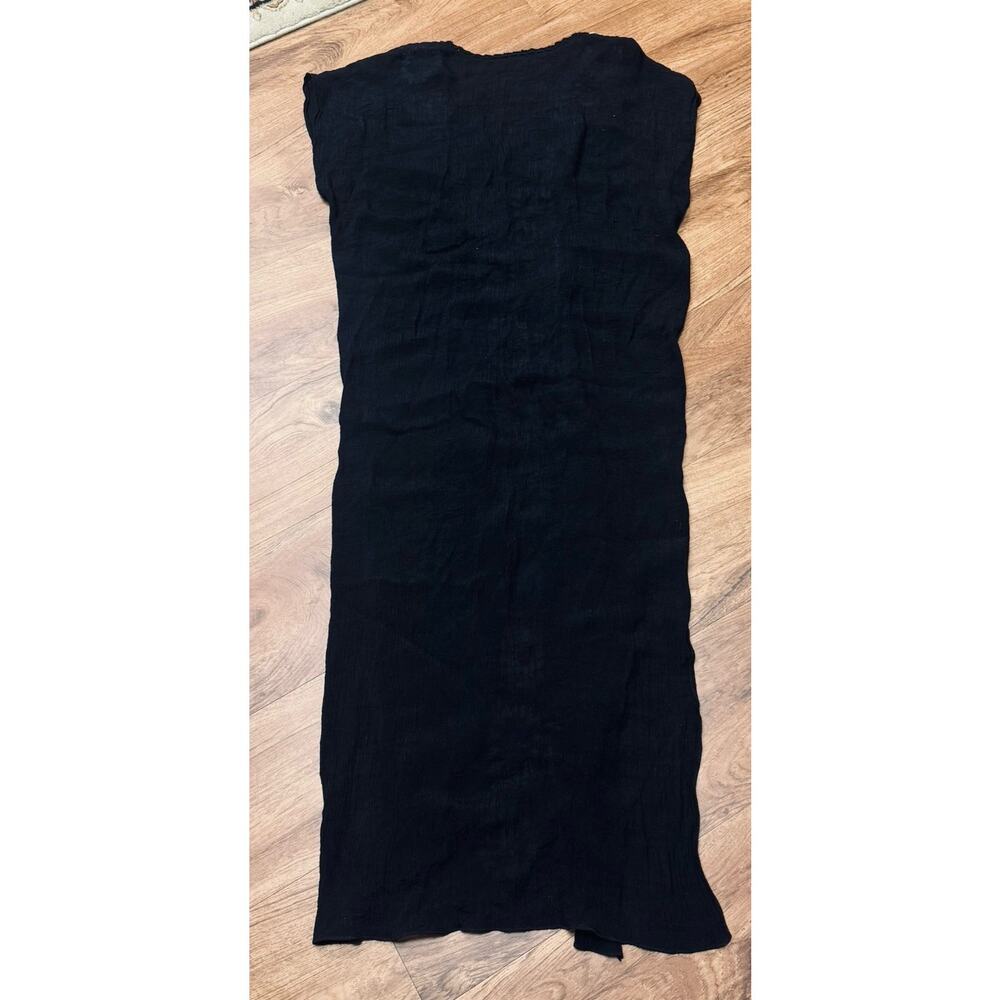 Black Crochet Gauzy Beach Dress Cover Up Swimsuit Beachwear Colorful Patchwork - Picture 5 of 6
